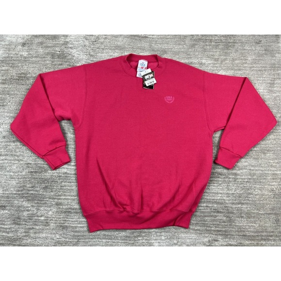 Vintage USA Olympics Sweatshirt Youth Extra Large 18 Pink JC‎ Penney - Picture 1 of 13